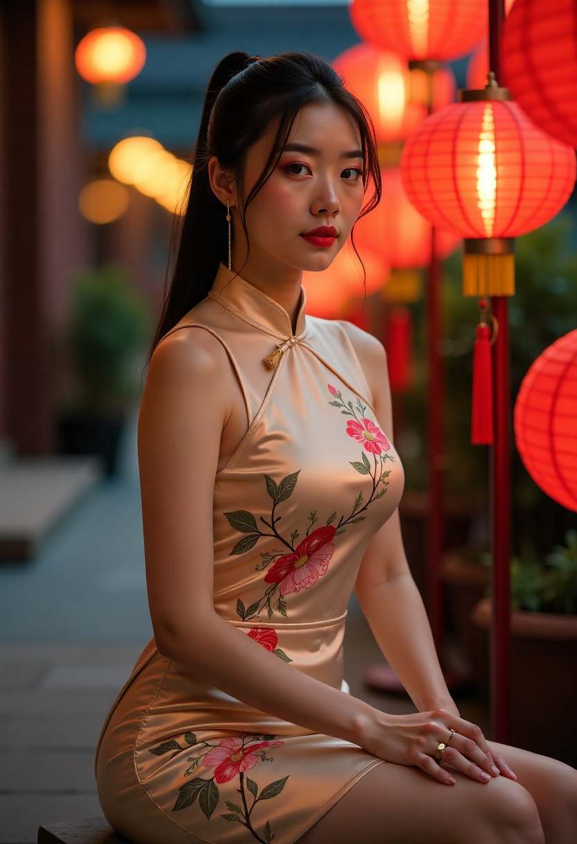蝴蝶标本与女生